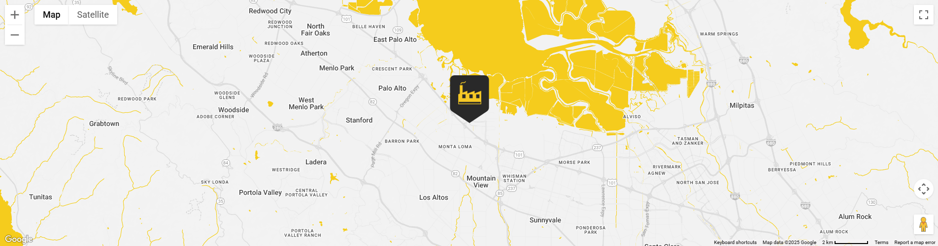 Map to Blue Water Pools